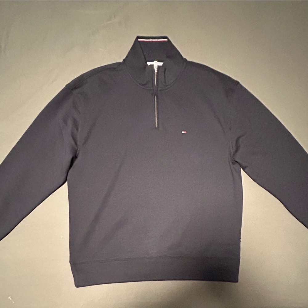 Tommy Hilfiger Black Zip Up Sweater